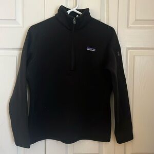 Patagonia, Women’s Better Sweater 1/4 Zip Fleece, size M, black